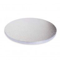 Support à gâteaux rond épais argenté 30cm - Scrapcooking