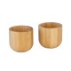 FIN DE SERIE Set coquetier bambou x2 - Pebbly