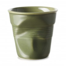 Gobelet froissé vert garrigue 8cl - Revol
