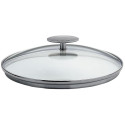 Couvercle verre Platine 24cm Cristel