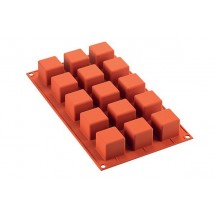 Moule silicone Cube 3,5cm x15 Silikomart