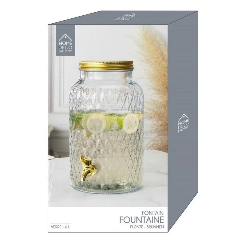 Fontaine à boisson diamant doré 6L - Home Deco Factory - MaSpatule