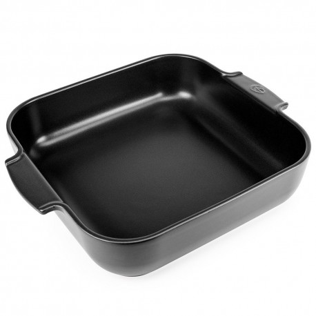 Plat à four carré céramique noir satin Appolia 36cm - Peugeot