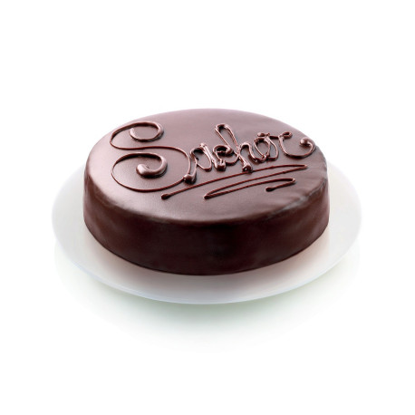 Moule en silicone rond rouge - Silikomart