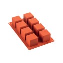 Moule silicone cube x8 - Silikomart