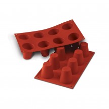 Moule en silicone 8 babas - Silikomart