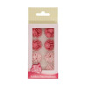 Décors sucre fleurs roses x64 - FunCakes