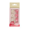 Décors sucre fleurs roses et blanches x64 - FunCakes