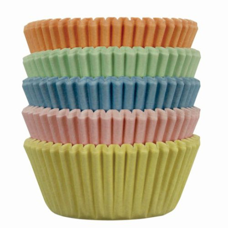 Mini caissette cupcake vert rouge x100 Wilton