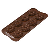 Moule à chocolat Choco Flower Ø11cm - Silikomart