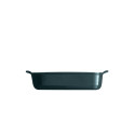 Plat à four rectangulaire 30 cm bleu nuit Belle-Ile - Emile Henry