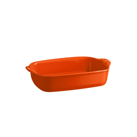 Plat à four rectangulaire 30 cm orange Toscane - Emile Henry