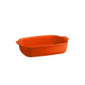 Plat à four rectangulaire 30 cm orange Toscane - Emile Henry