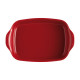 Plat à four rectangulaire 36 cm rouge Grand Cru - Emile Henry