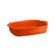 Plat à four rectangulaire 36 cm orange Toscane - Emile Henry