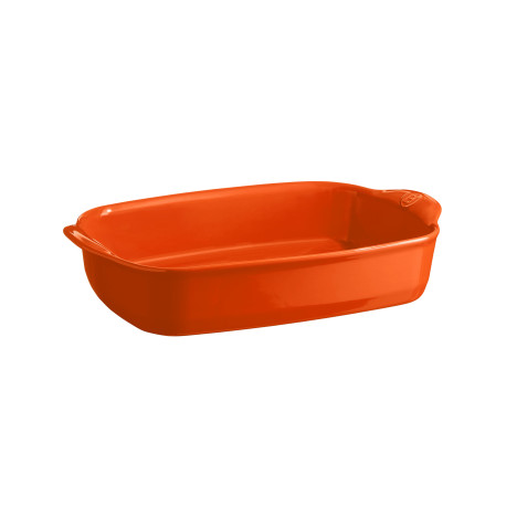 Plat à four rectangulaire 36 cm orange Toscane - Emile Henry