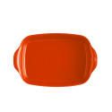 Plat à four rectangulaire 36 cm orange Toscane - Emile Henry