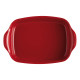 Plat à four rectangulaire 42 cm rouge Grand Cru - Emile Henry