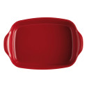 Plat à four rectangulaire 42 cm rouge Grand Cru - Emile Henry