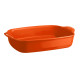 Plat à four rectangulaire 42 cm orange Toscane - Emile Henry
