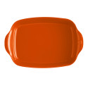 Plat à four rectangulaire 42 cm orange Toscane - Emile Henry