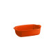 Plat à four rectangulaire individuel 22 cm orange Toscane - Emile Henry