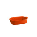 Plat à four rectangulaire individuel 22 cm orange Toscane - Emile Henry
