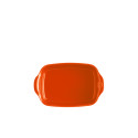 Plat à four rectangulaire individuel 22 cm orange Toscane - Emile Henry