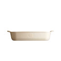 Plat à four rectangulaire 36 cm blanc Argile - Emile Henry