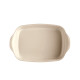 Plat à four rectangulaire 36 cm blanc Argile - Emile Henry