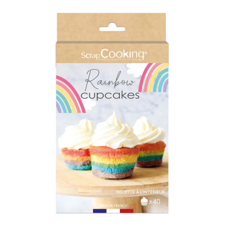 Kit Rainbow Cupcakes - ScrapCooking