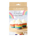 Kit Cupcakes Arc-en-ciel - Scrapcooking