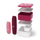 Boîte bento carrée MB Square graphic Magnolia - Monbento