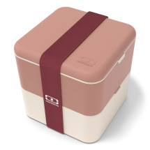 Boîte bento MB Square rose Moka - Monbento
