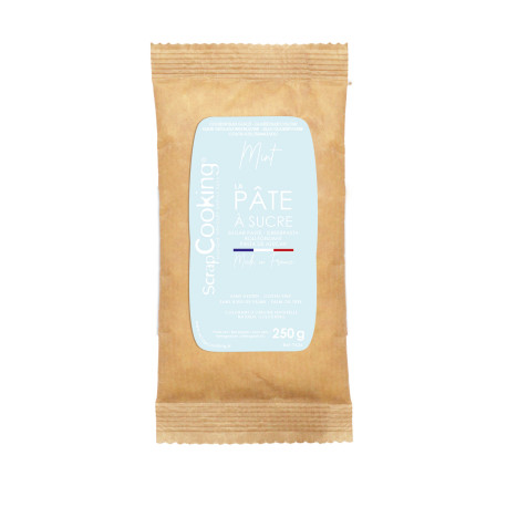 Pâte à sucre vert menthe 250g - ScrapCooking