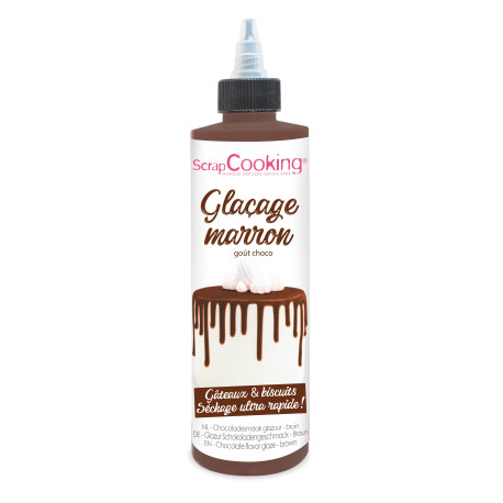 DLUO Dépassée Glaçage marron prêt à l'emploi goût choco 130g - ScrapCooking