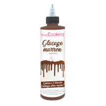DLUO Dépassée Glaçage marron prêt à l'emploi goût choco 130g - ScrapCooking