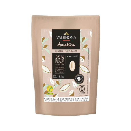 Chocolat de Couverture Blanc Amatika 35% 250g - Valrhona