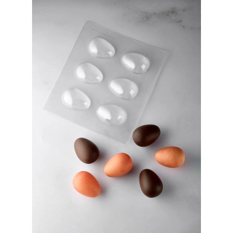 Moule Chocolat 6 Œufs Ø 5 x H 6,8 cm (x3) - Pavoni