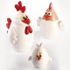 Moule Chocolat Famille Poule (x3) - Pavoni