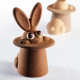 Moule Chocolat Lapin Magique 12 x 10 cm x H 17 cm (x2) - Pavoni
