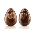 Moule à Chocolat Œufs Souriants 7,7 x 10,8 x H 8,2 cm (x2) - Silikomart