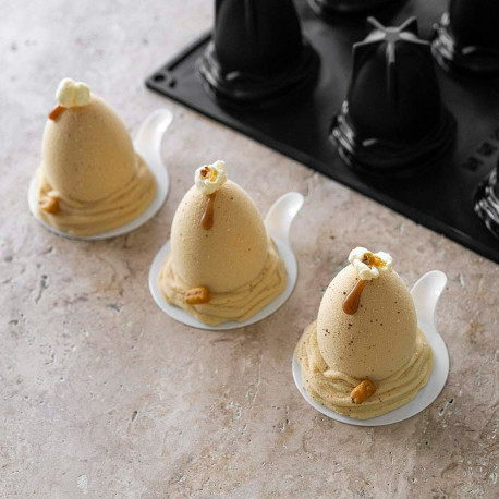 Moule Œuf de Pâques Mono Ø 7 × H 7,2cm (x12) - Pavoni