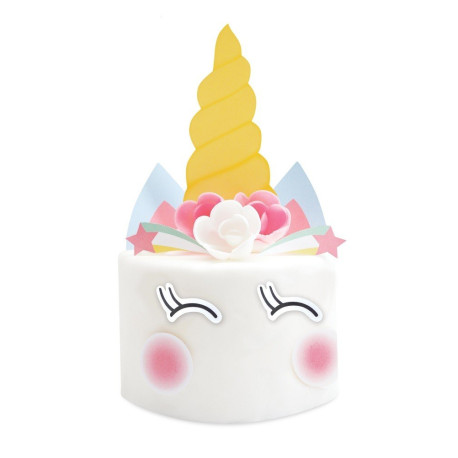 DLUO Dépassée Décoration azyme Licorne x12 - ScrapCooking