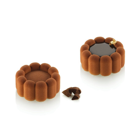 Moule Silicone Charlotte Ø 7 x H 3,2 cm (x6) - Silikomart
