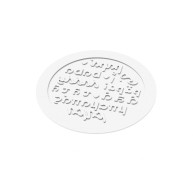 Moule Silicone Décor Rond Papa Ø 18 x H 0,2 cm - Silikomart Professional