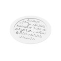 Moule Silicone Décor Rond Maman Ø 18 x H 0,2 cm - Silikomart Professional