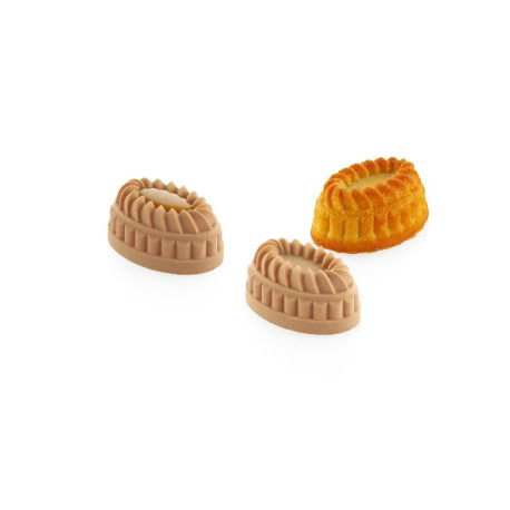 Moule Silicone 15 Pleincœur Ovale 5,3 x 3,6 x H 2,5 cm - Silikomart