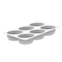 Moule Silicone 6 Pleincœur Ovale 12,4 x 8,4 x H 4,3 cm -