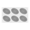 Moule Silicone 6 Pleincœur Ovale 12,4 x